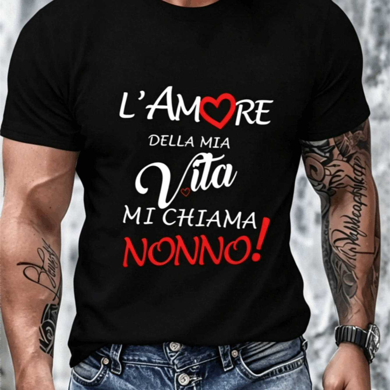 TEMU Italian The Calls Me | T-shirt da con stampa di lettere, top casual a maniche corte con per /estate, tessuto elasticizzato medio