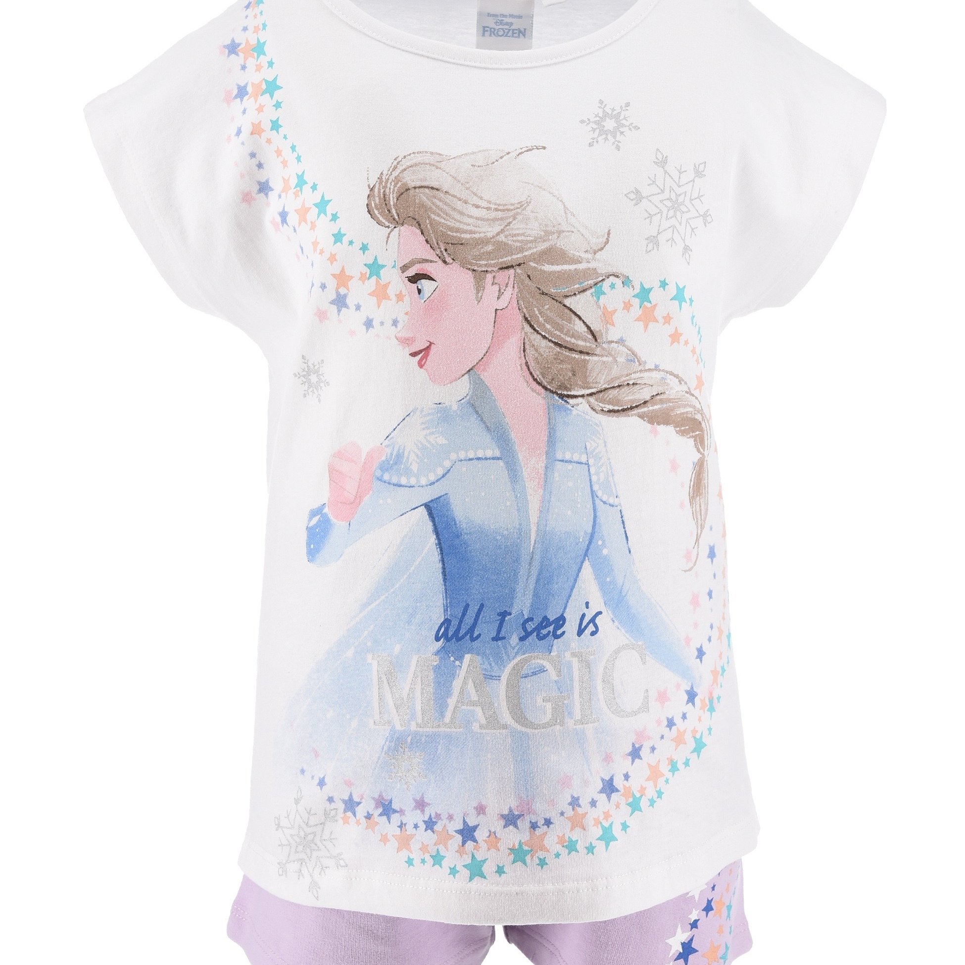 Image of Frozen - The Ice Queen Girl Shirt And Short Summer Set
