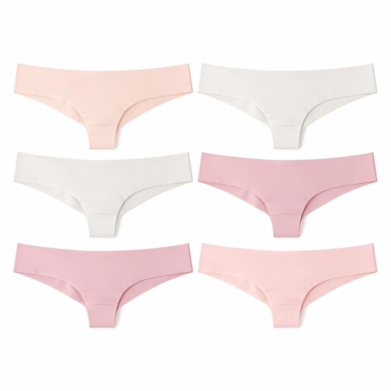 6-pack Women' Panties - Underwear - Invisible Under Clothes - Fit