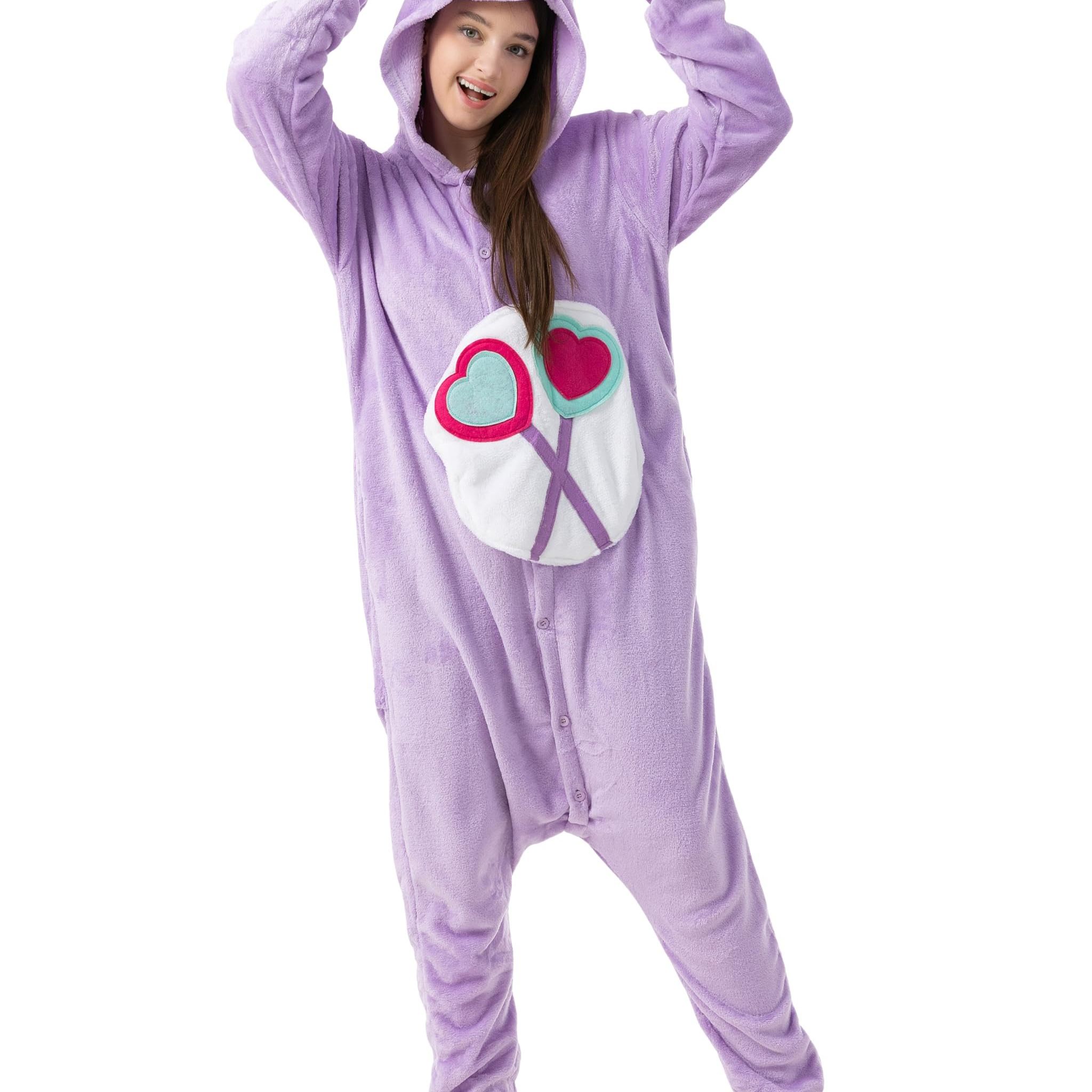 Image of Bear Purple Costume For Women, Men, Adults, Carnival, Mardi Gras, Halloween Onesie, Full-body Jumpsuit, , Carnival Costume, Mardi Gras Costume, Animal Costumes, Plush Costumes