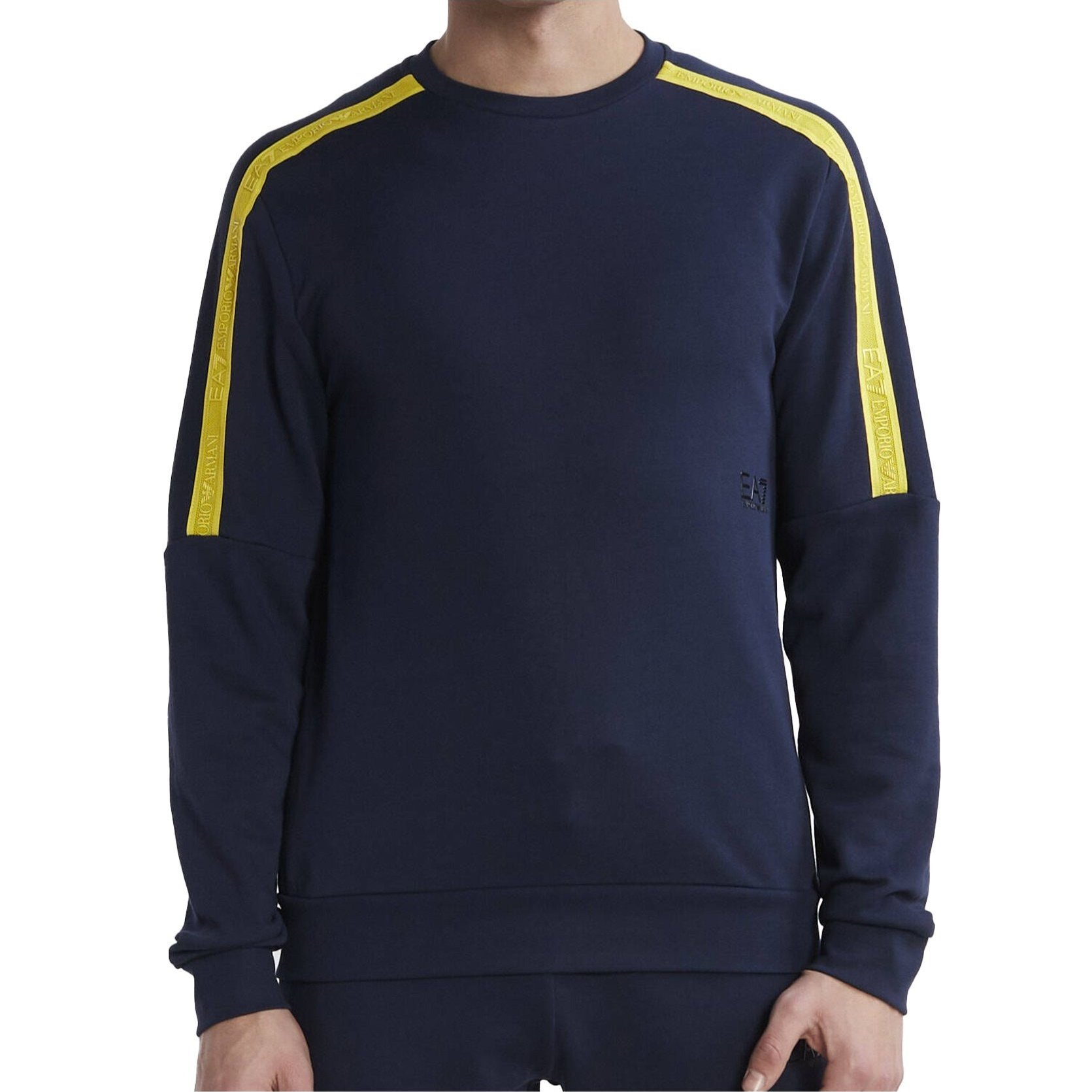Emporio Armani Men's Navy Hoodless Sweatshirt 3dpm56-pjeqz-1554