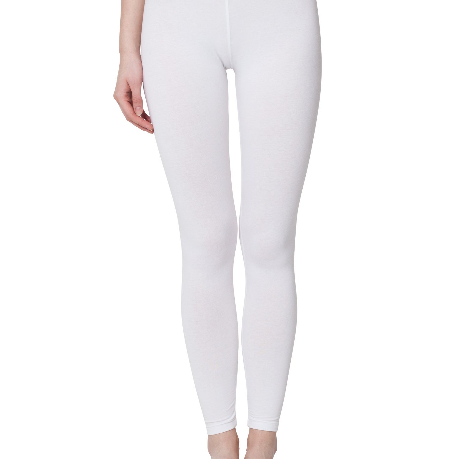 Women's Stretch Leggings Made Of- Comfortable Jersey Pants With Elastic Waistband, Figure-accenting