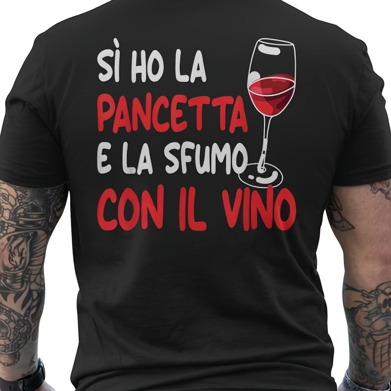 TEMU Funny Printed Men's T-shirt "i Have Bacon In , Don't Worry Smoking" — Perfect Gift, Suitable For All ,