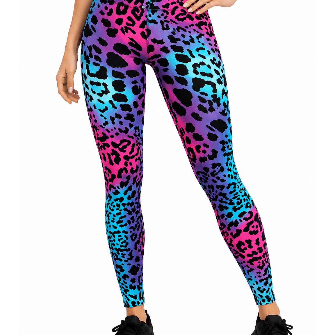 Ladies Printed High Waist Stretch Leggings