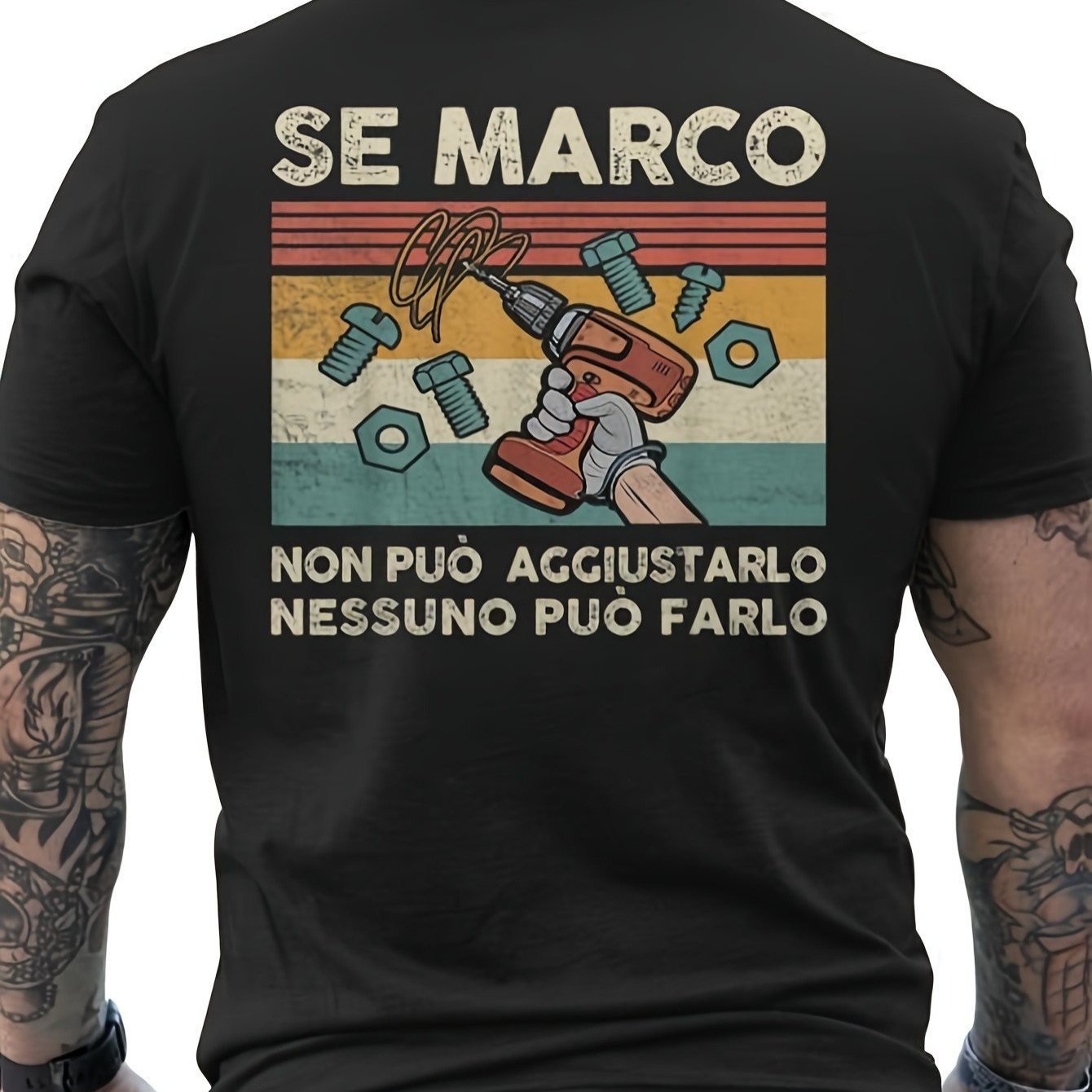 TEMU Maglietta regalo esclusiva per meccanici divertenti �� "Se non pu簷 ripararlo, pu簷" in + design di Stampa sul retro Maglietta casual a maniche