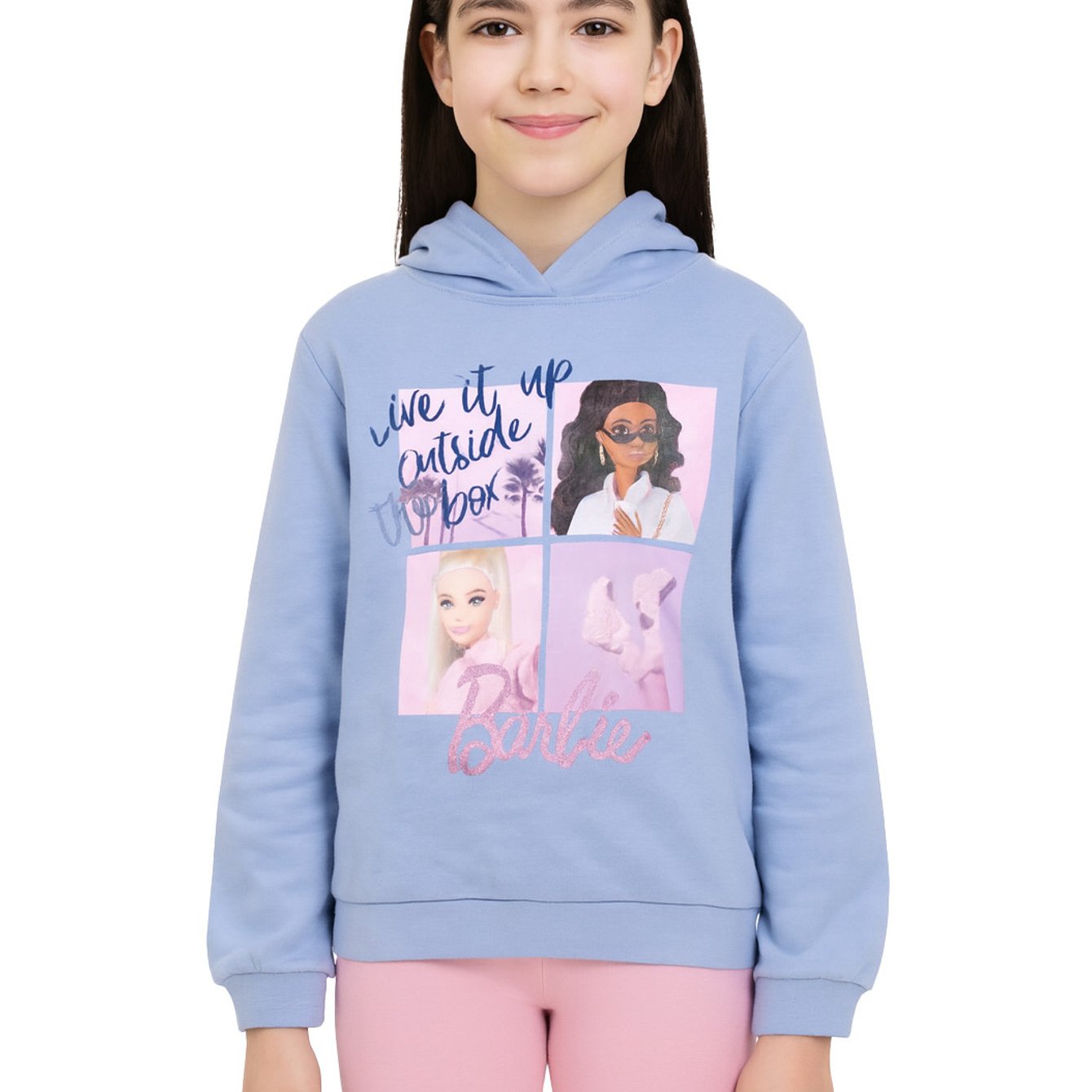 Hoodie For Girls - Children's Hooded Sweater Pullover With Hood Blue Sweatshirt