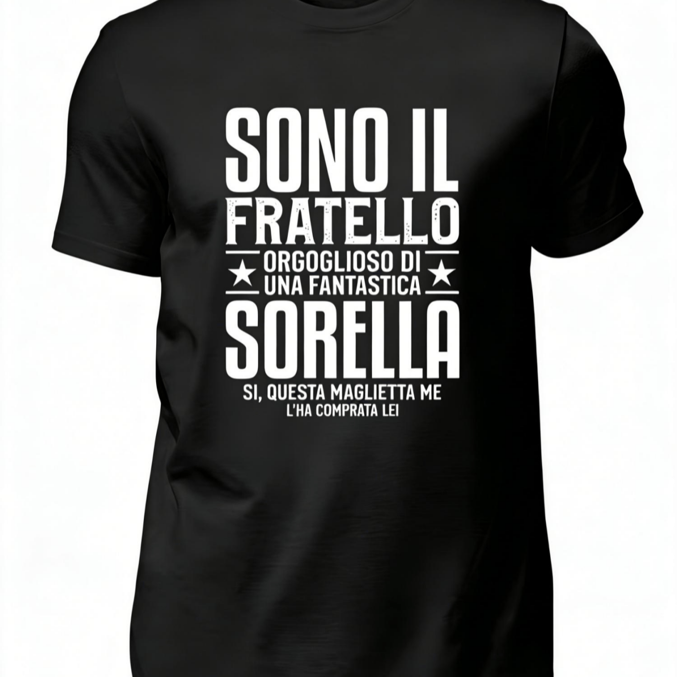 TEMU Maglietta da " il Fratello Orgoglioso di una Fantastica Sorella" - Divertente, , regalo per , design umoristico per occasione