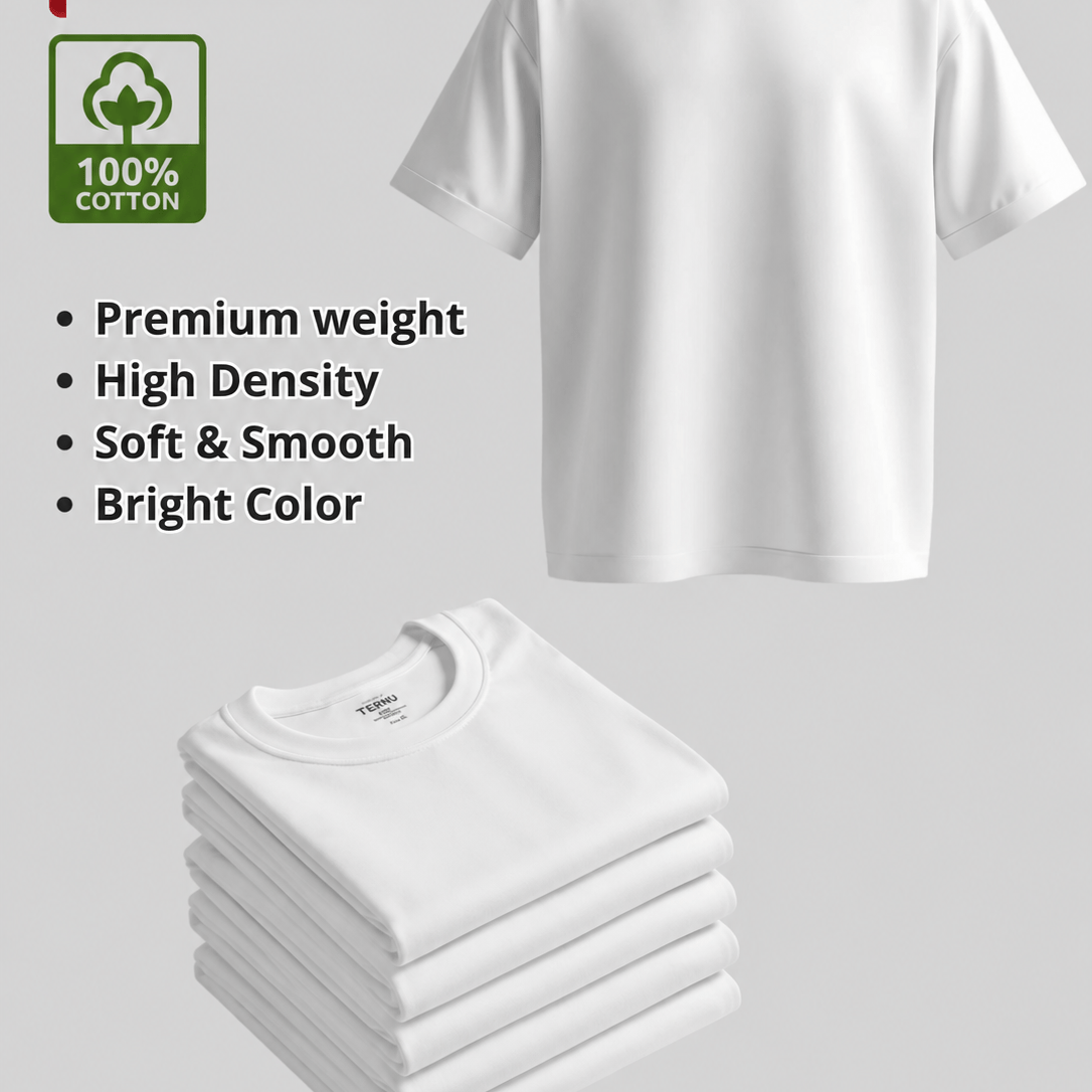 TEMU Set Of 5 Basic Kids' T-shirts In Black And White, Unisex Cotton Short Sleeve Casual Tees For School, Sports, And Leisure
