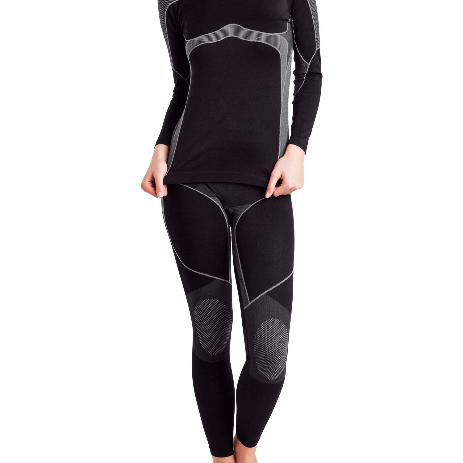 Thermal Underwear Set For Women – Seamless Functional Underwear, Quick-drying For Winter & Sports
