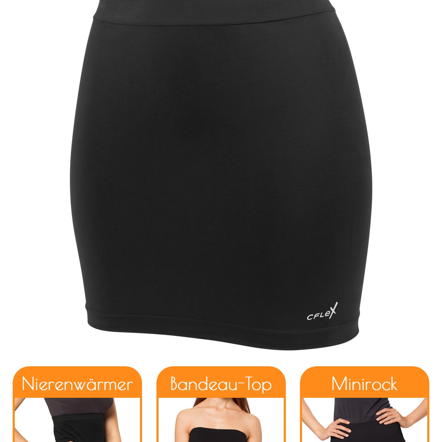 Image of Seamless Women's Kidney Warmer, Elastic Shirt Extender, Non-slip Bandeau Tube Top With Silicone Insert, Versatile Skirt For Fitness, Yoga & Leisure