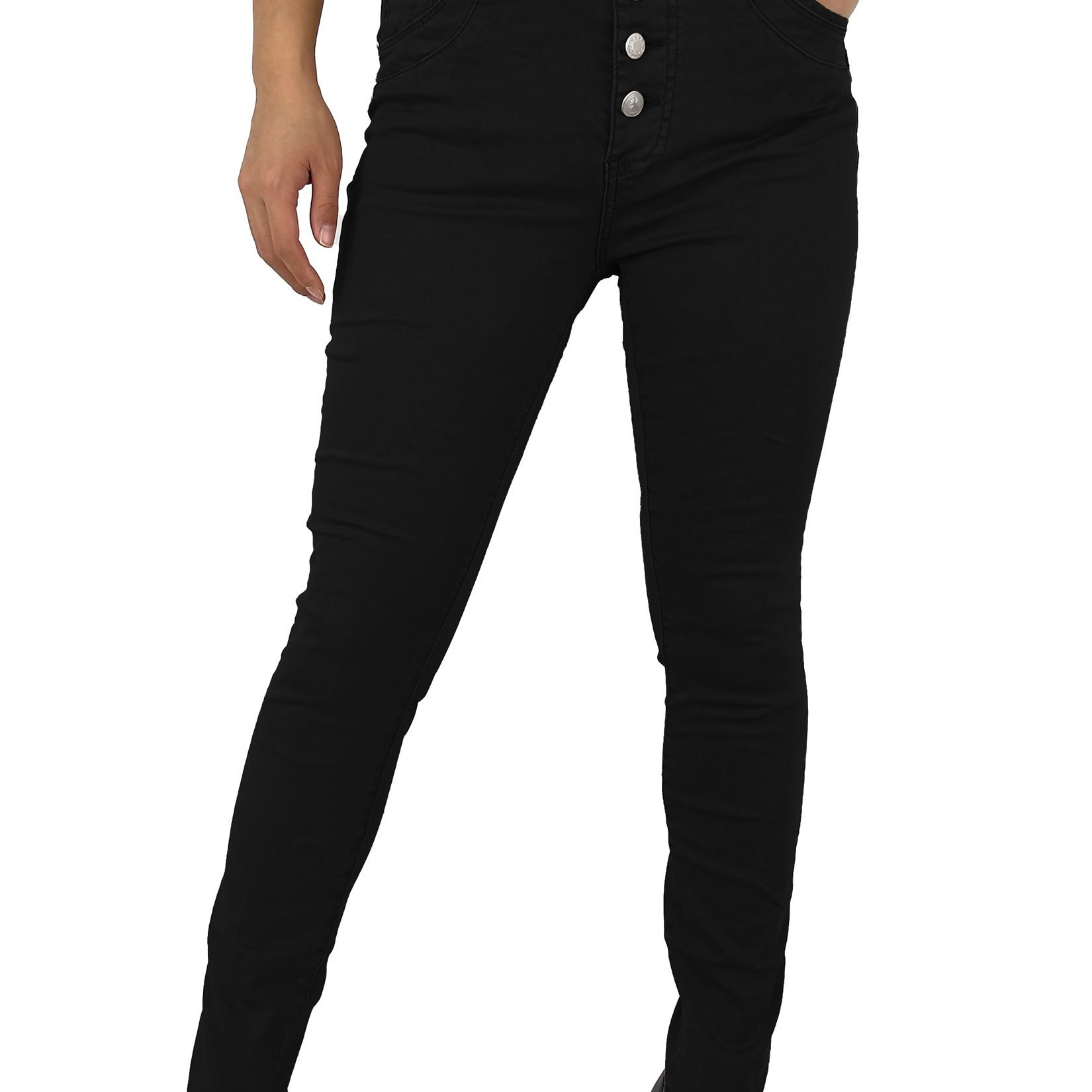 Tight-fitting Pants In Elasticated Cotton With Unique Pockets (code )