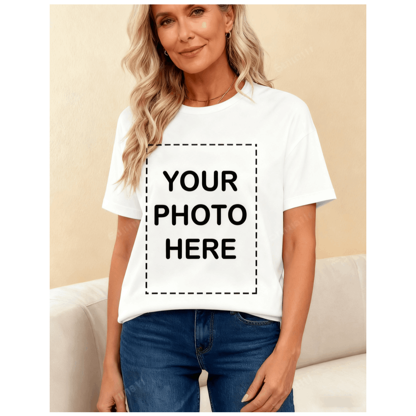 Customizable Women's Short-sleeve T-shirt, Unique Print, Soft & Breathable, Wear, Code 8601
