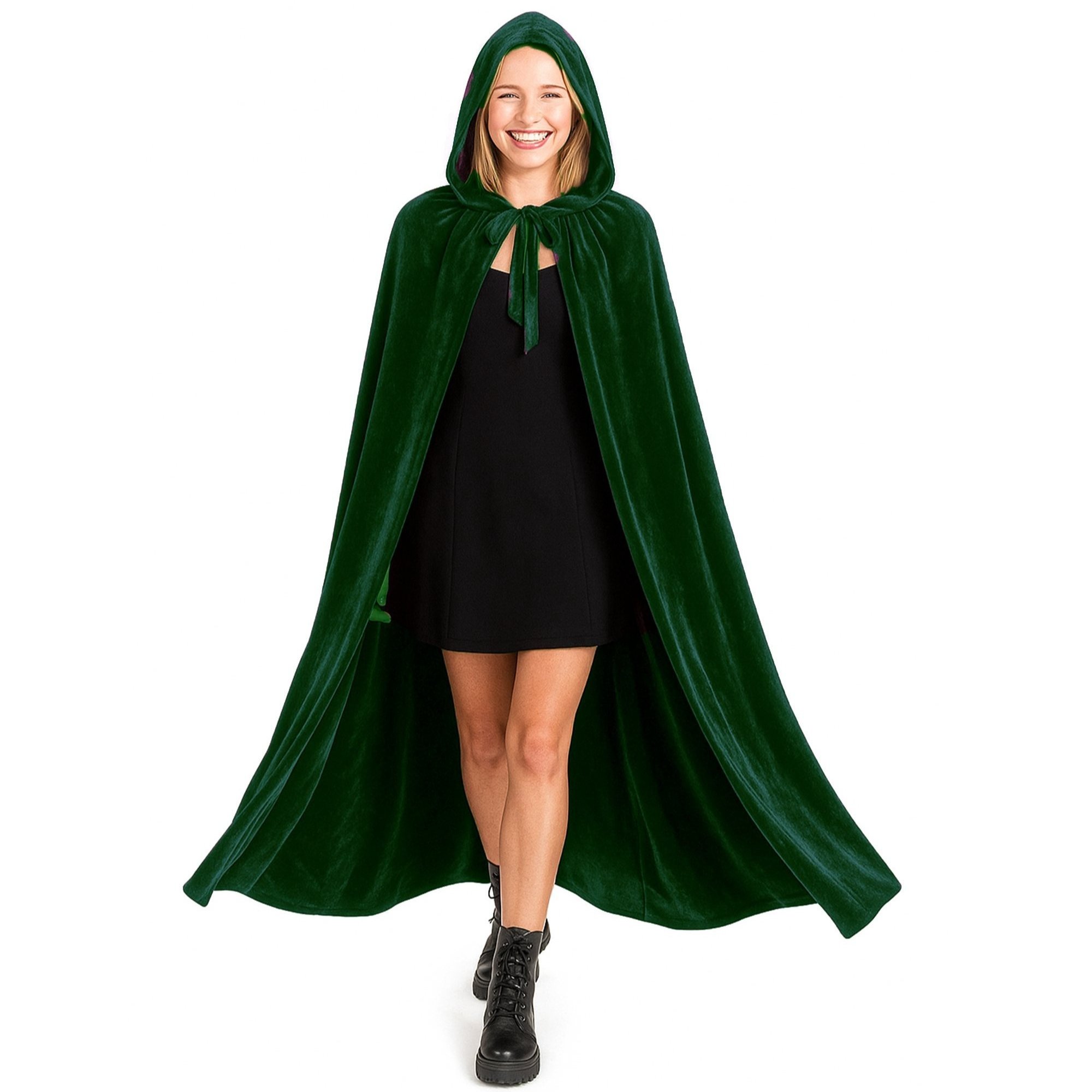 Capa con Capucha Terciopelo Disfraz de Vampiro Halloween y Carnaval,Capa Disfraz Adulto...