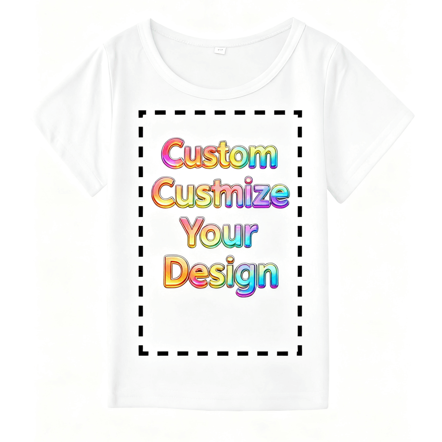 Customizable Women's Short-sleeve T-shirt, Personalized Print, Soft And Comfortable, Wear, Code 8601
