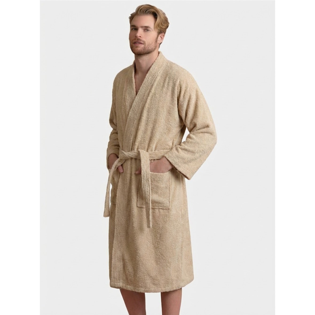 Albornoz de Pareja 100% Algodón Cardado Premium - Ultra Suave y Absorbente, Secado Rápi...