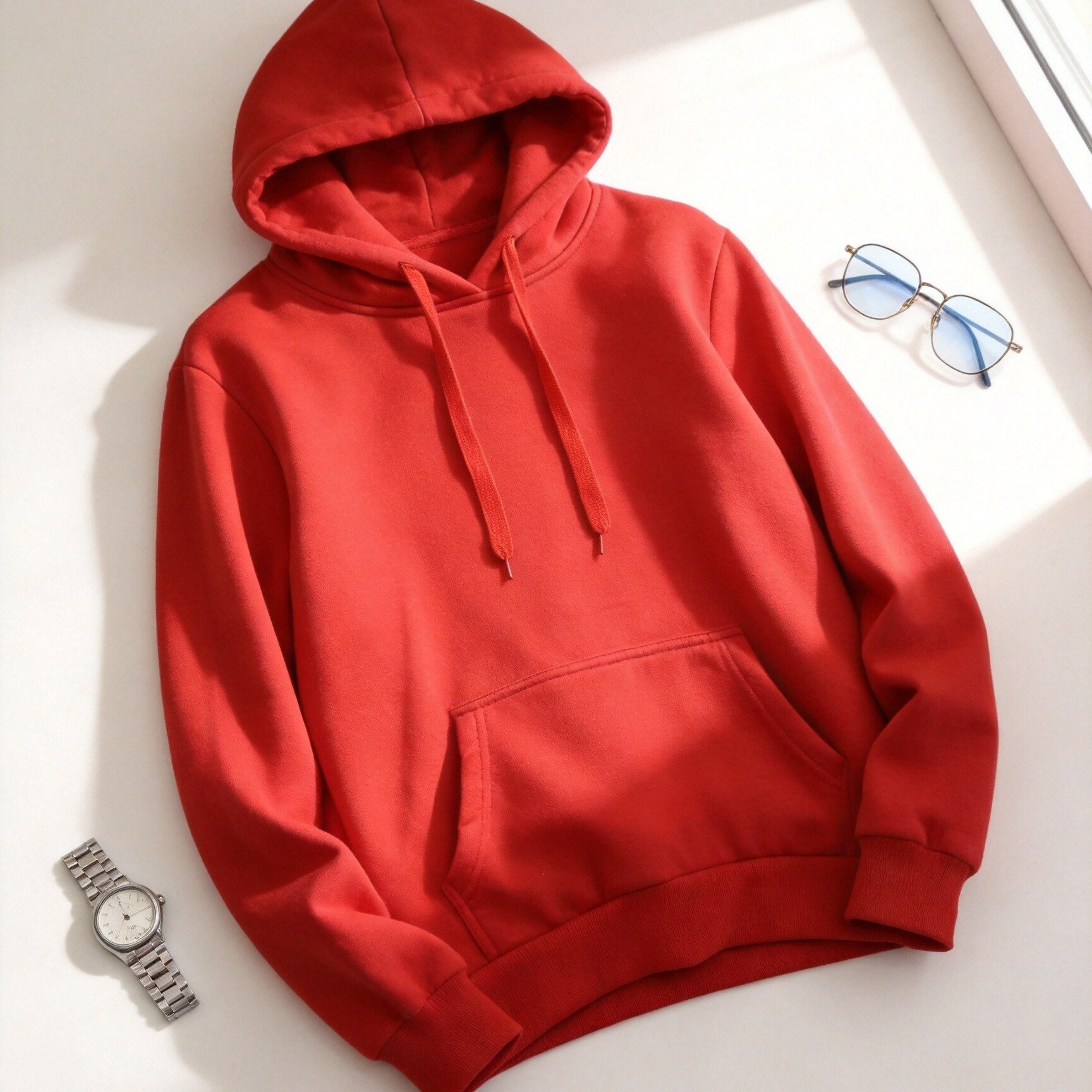 TEMU Hooded Women's Sweater For Autumn And Winter - Long Sleeve Sweater, Front Pocket With Kangaroo And Adjustable Drawstring - Warm Casual Sweater,
