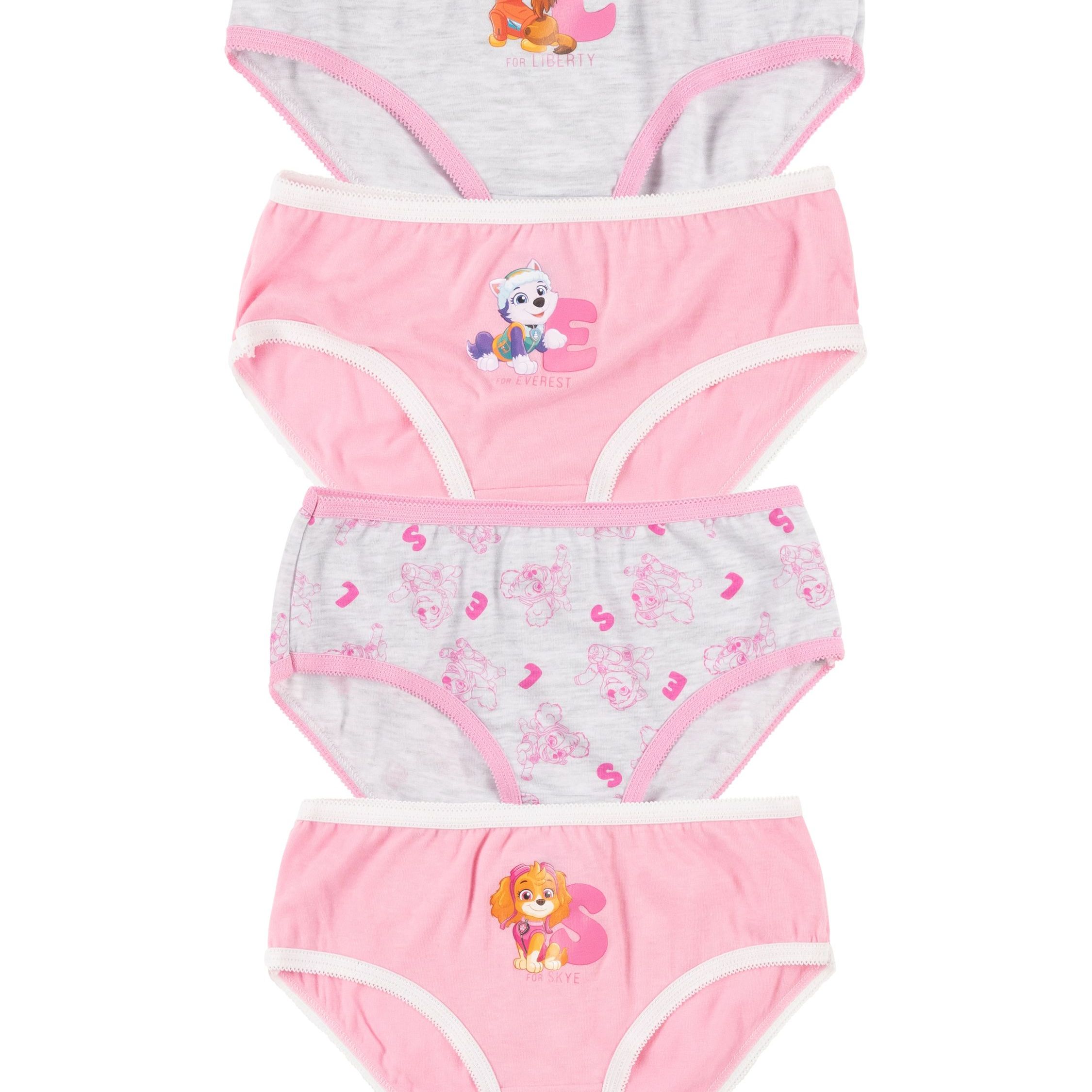 Panties For Girls - Kids Underwear Briefs Pink/gray (4-pack)