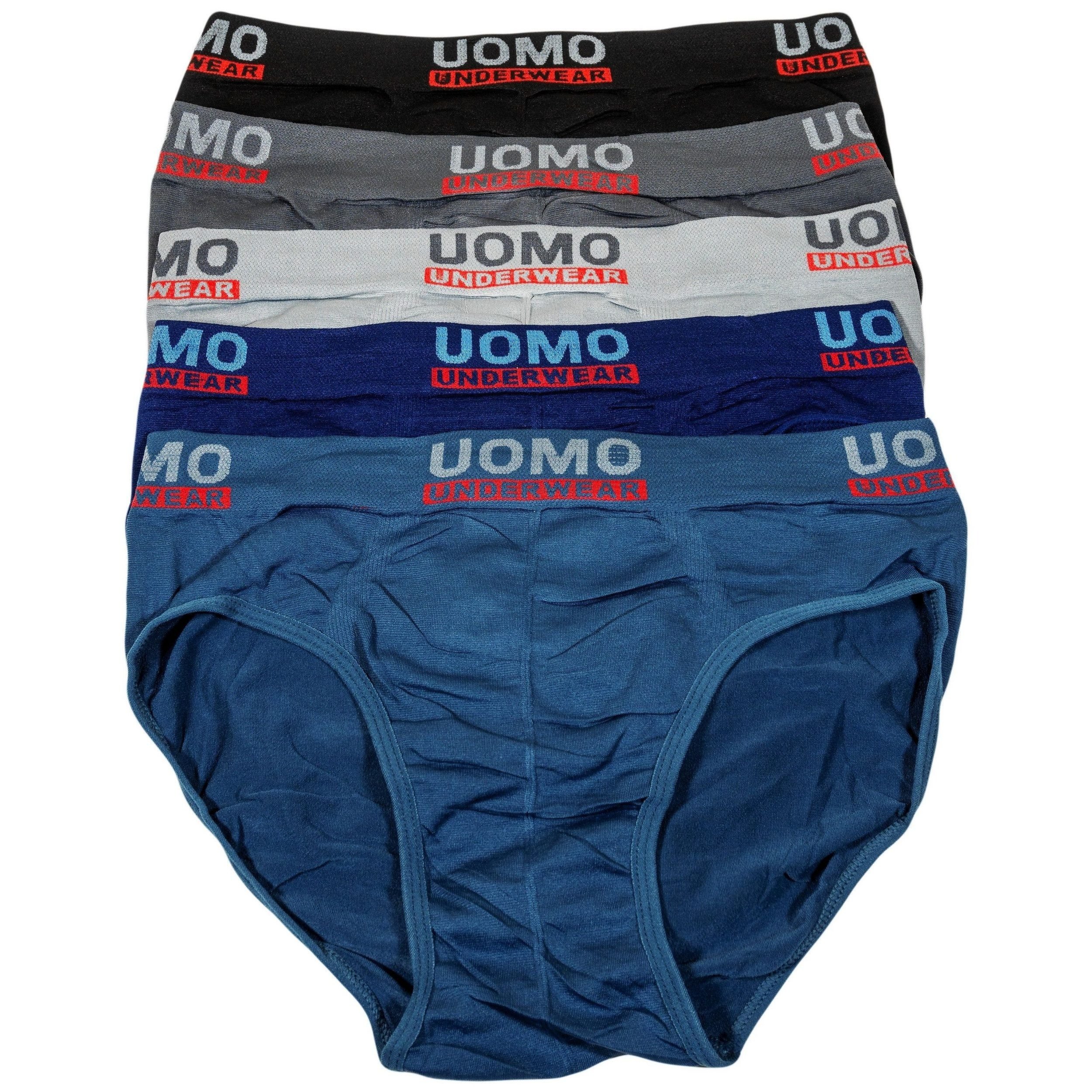 Men's Microfiber 5-pack Briefs Underwear Sport