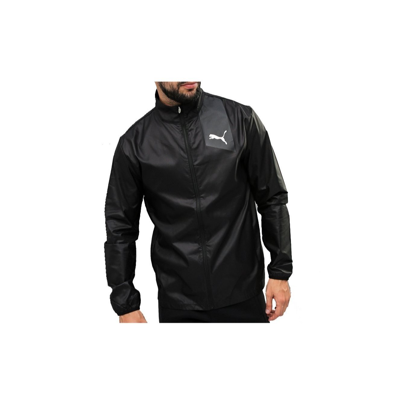 Image of Cool Men's Black Sports Windbreaker Ignite Jacket 517006 06