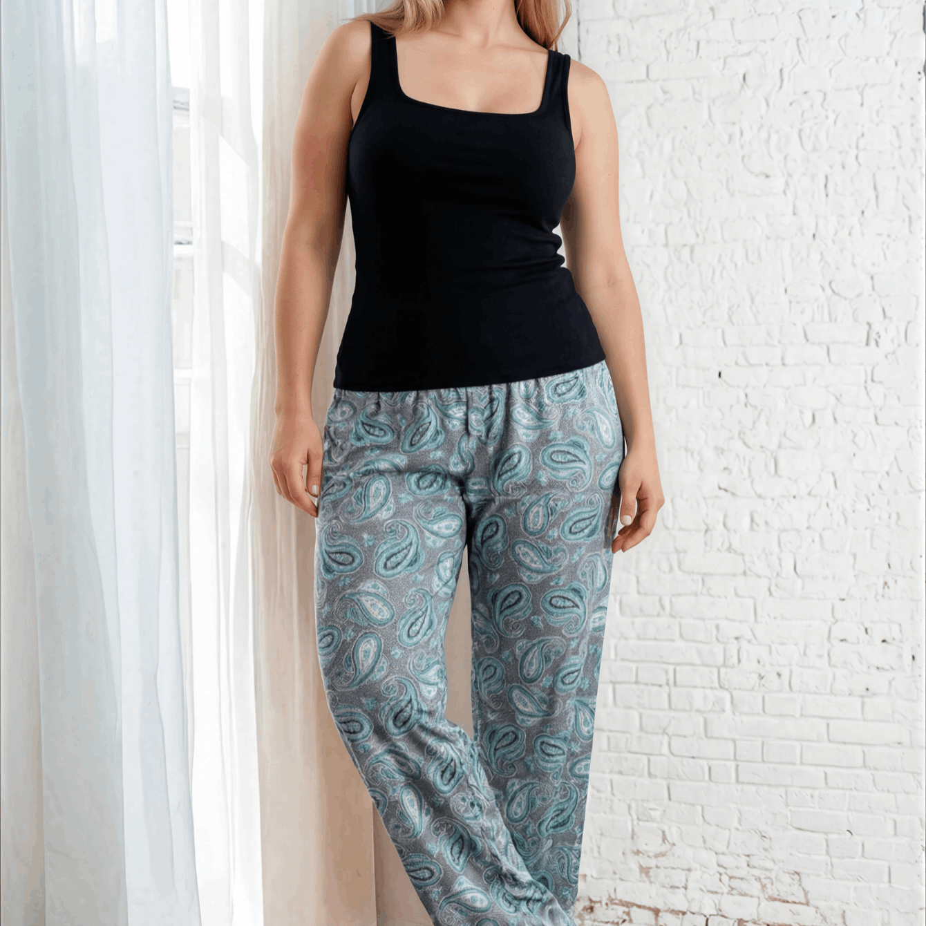 Lightweight Cotton Plus Size Pajama Pants Women 2xl-5xl Soft Breathable Sleep Pants Oversized Lounge Pants Elastic Waist Comfortable Nightwear Women Wear