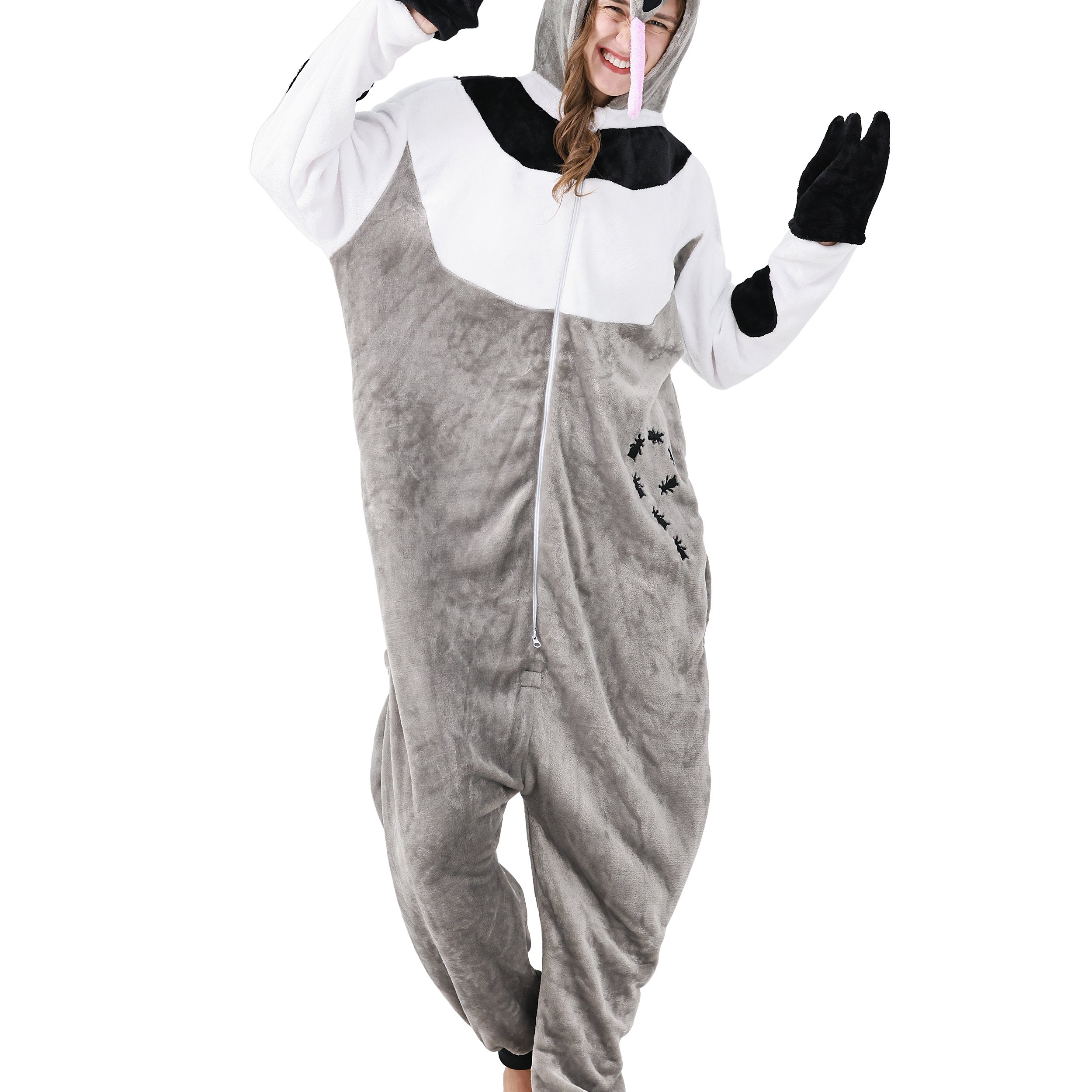 Ant Bear Costume For Women Men Adults Carnival Halloween Onesie Full-body Suit Jumpsuit Carnival Costume Costume Animal Costumes Plush Costumes