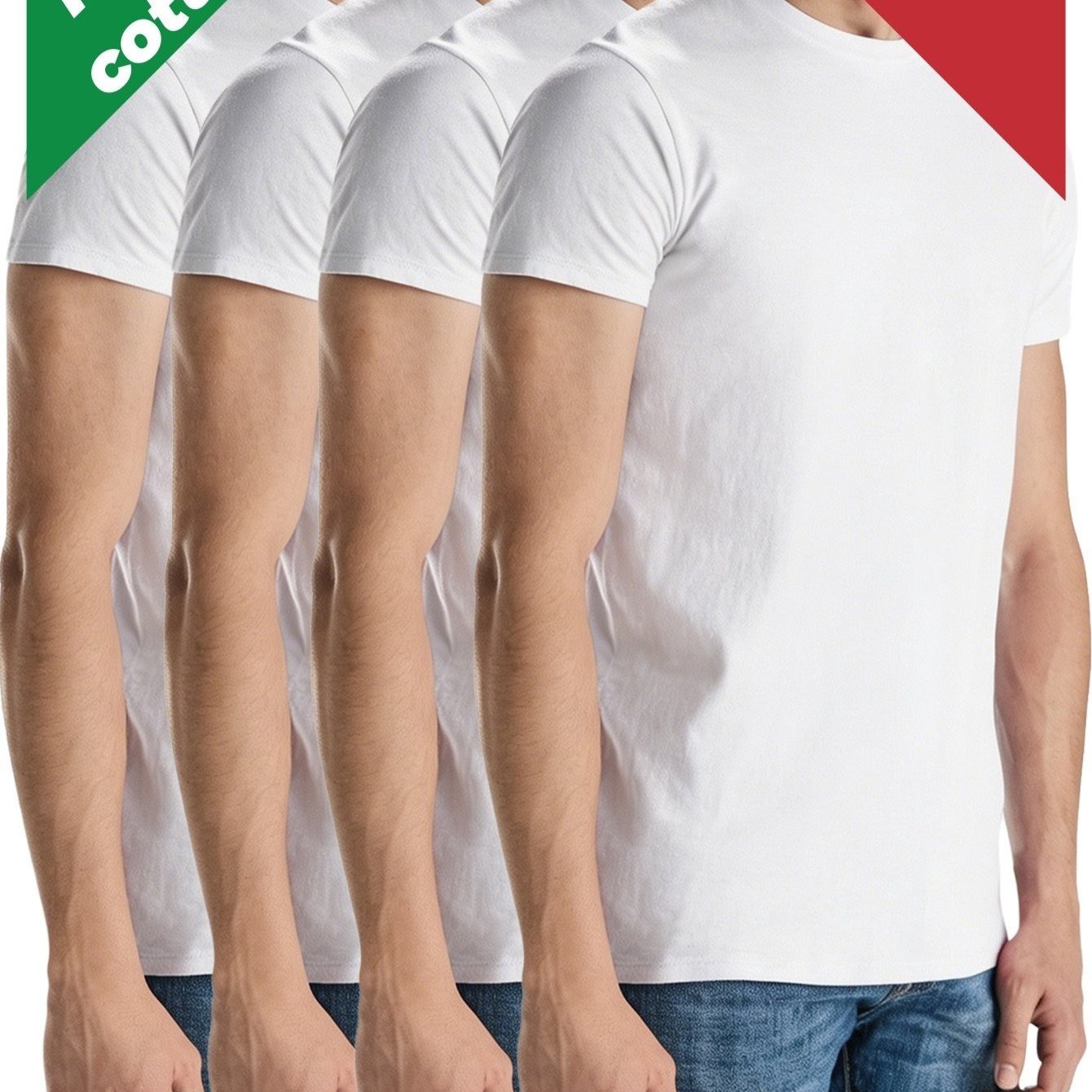 TEMU 4 pezzi T-shirt casual quotidiana per in puro cotone 100% qualit�, maniche corte, , elastiche, morbide, , traspiranti, assorbenti, design e ,