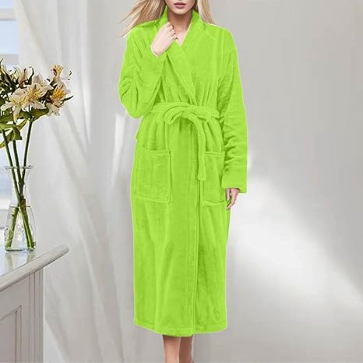 Albornoz de Pareja 100% Algodón Cardado Premium - Ultra Suave y Absorbente, Secado Rápi...