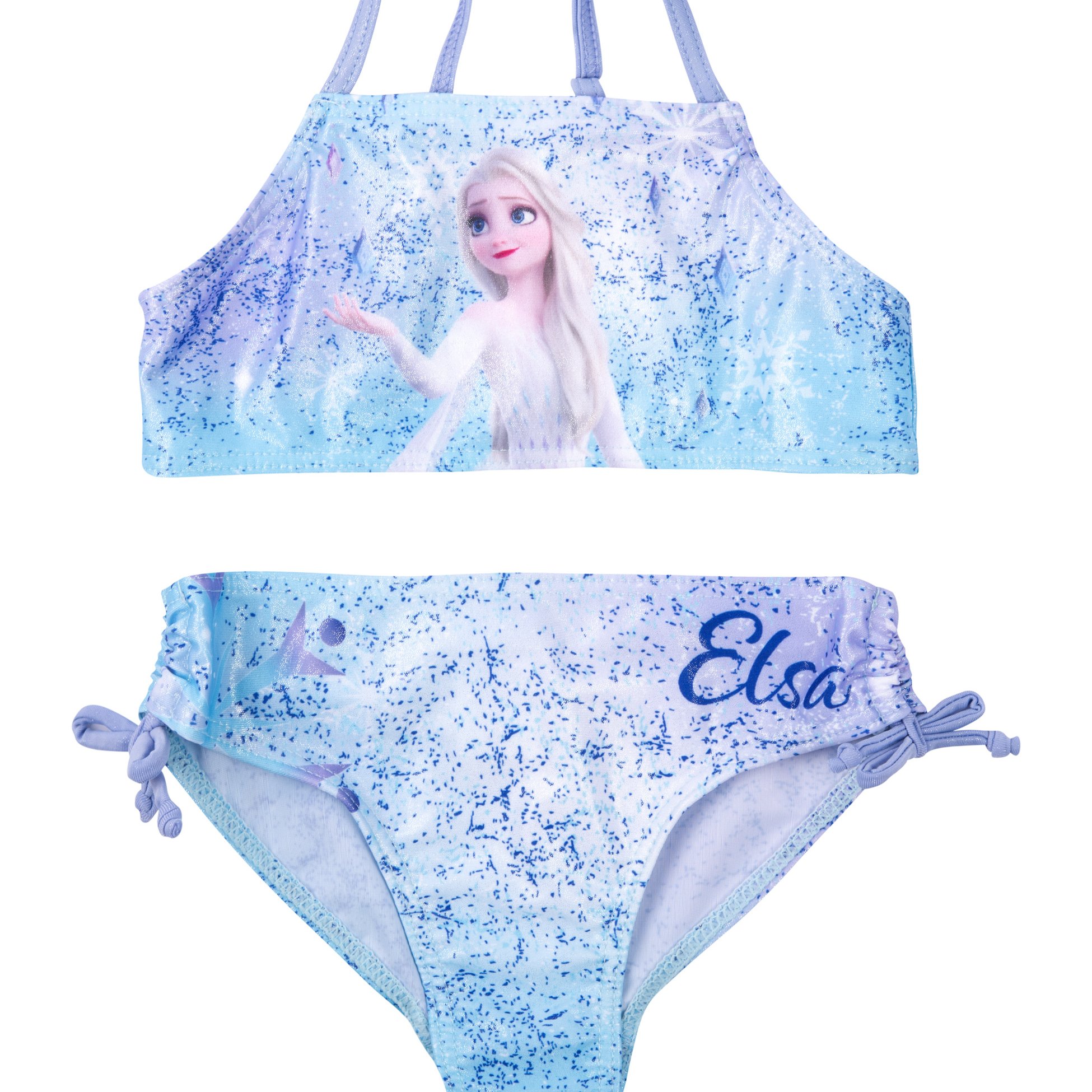 The Ice Queen Bikini For Girls - Frozen Kids Two-piece Swimsuit Blue
