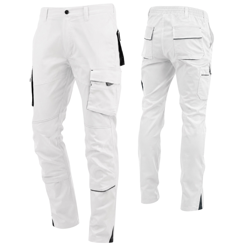 Image of Men' Stretch Painter's Pants With Knee Pockets, Cell Phone And Tape Measure Pocket
