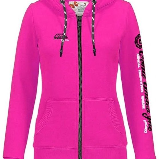 M. Rachel Women's Hoodie Sweater Sweat Shirt Jacket Xl White Black Pink With Hood