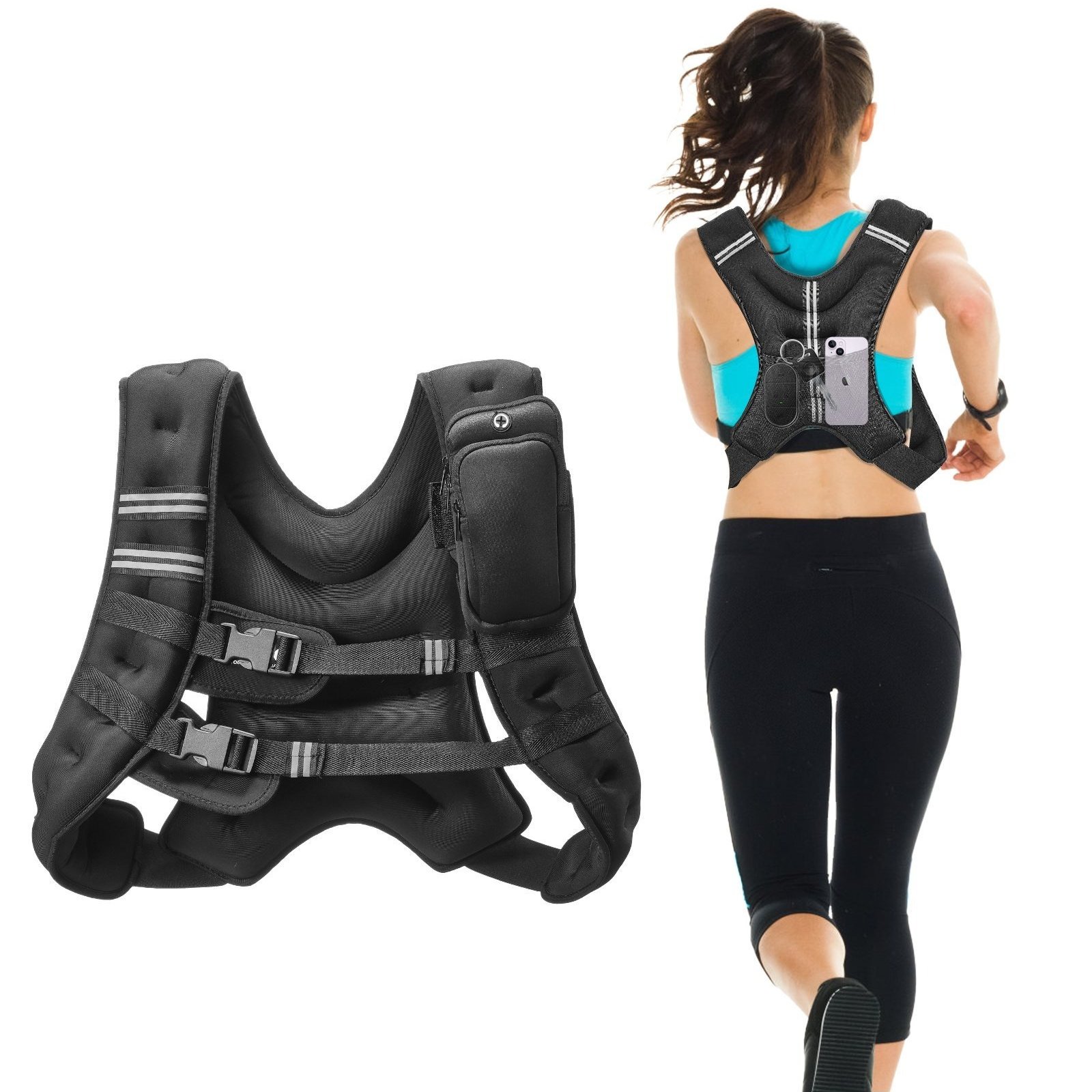 Vevor 20lb Weighted Vest For Men Women Workout Equipment For Strength Training