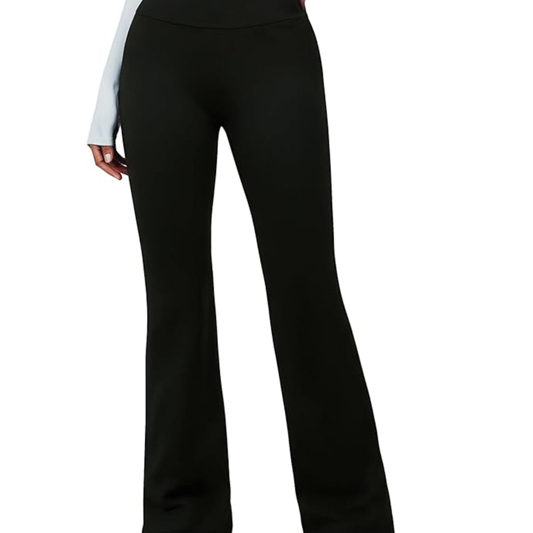 TEMU Thermal Women's Trousers With Fleece Lining, High-waisted Leggings, Warm, Shaping And Elegant For Winter