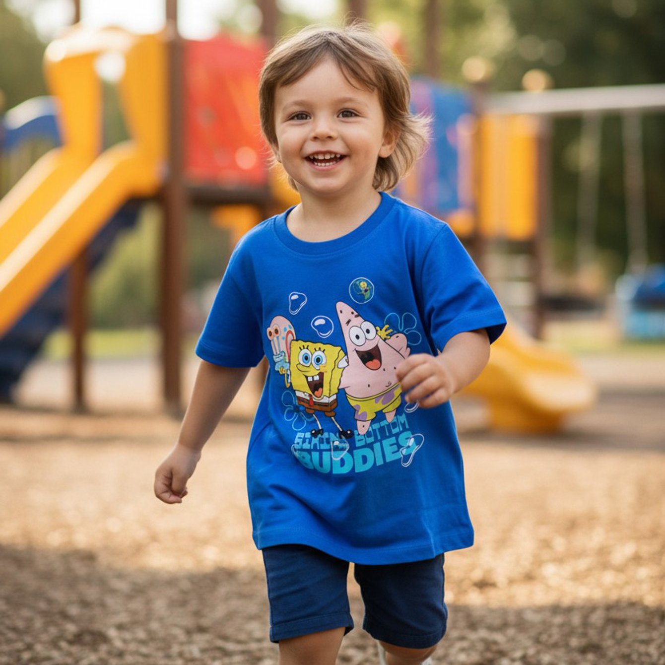 Spongebob T-shirt For Boys - Bikini Bottom Kids' Short-sleeved