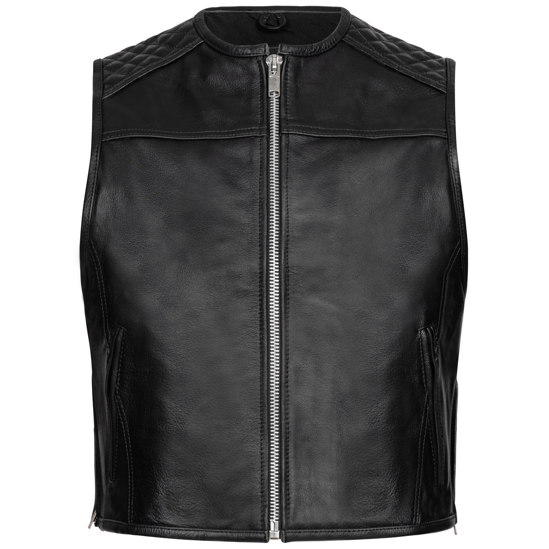 Paulgos Leather Jacket Biker Jacket Chopper Jacket Leather - Bw9