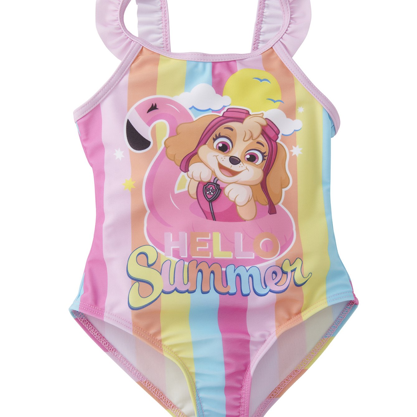Swimsuit For Girls - Hello Summer Kids Swimwear Multicolor