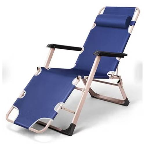 chaise lounge outdoor portable folding patio recliner chair with adjustable backrest