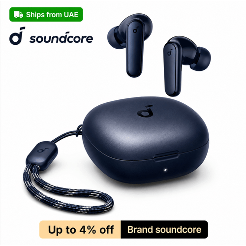 item picture by r50i true wireless earbuds 10mm drivers with big bluetooth 5 3 30h long playtime water resistant 2 mics for ai clear calls 22 eqs customization via app blue