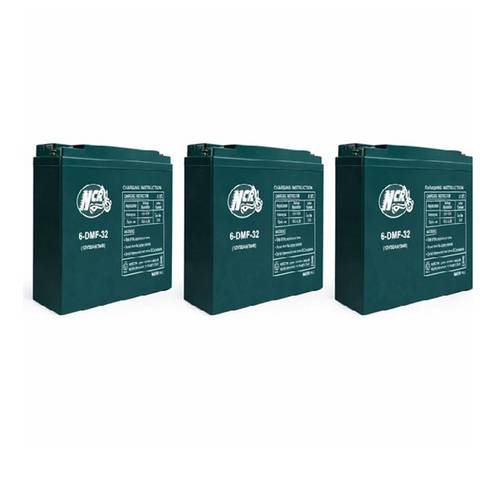 ncr 12v 32ah 40ah equivalent batteries 3pcs package 32 amper dar e bike battery 2026 production dimensions 267x78x170mm