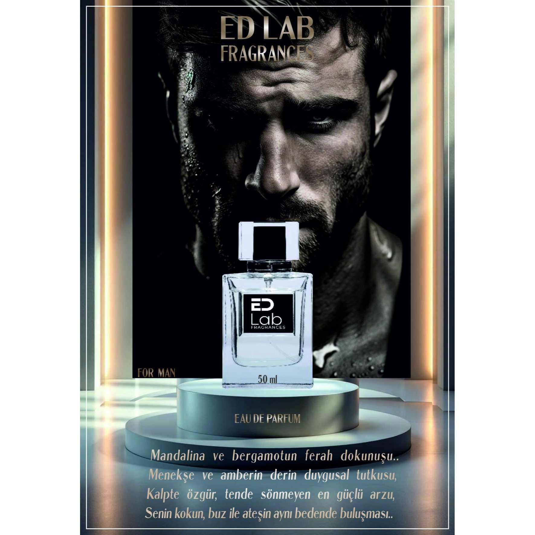 TEMU FRAGRANCES EDL/M020 Erkek Parfüm ( Etkili) 50 ml