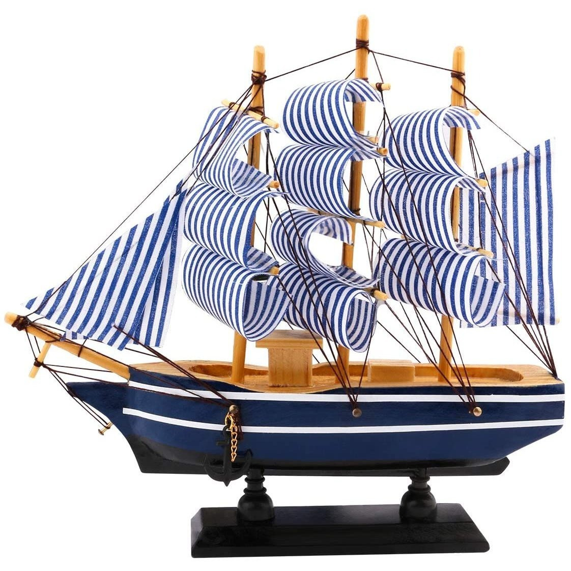 Ahşap Gemi Masa Süsü Hediyelik Obje Biblo Süs