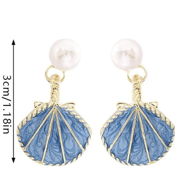 Deniz Kabuklu İncili Küpe