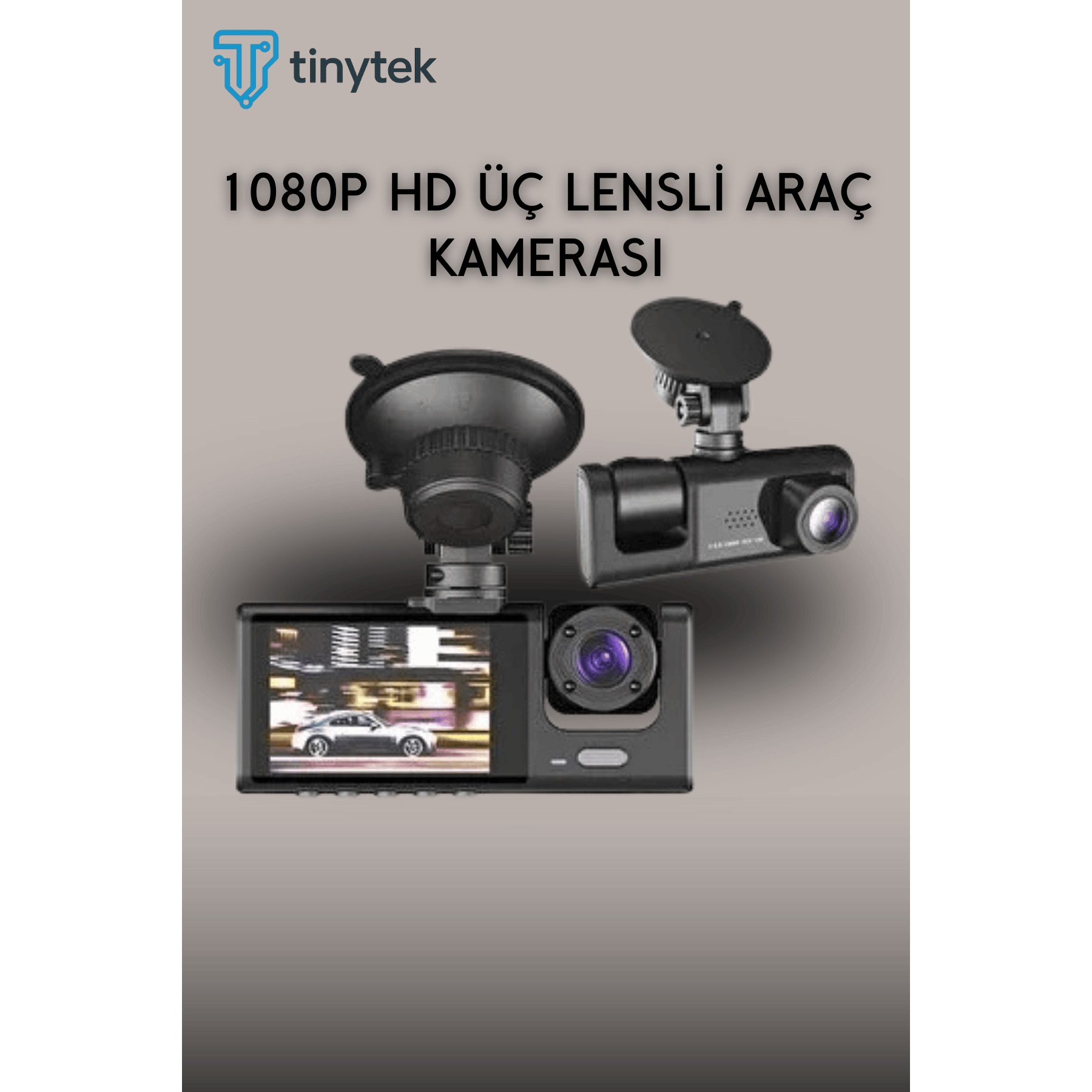 3 kameralı 1080p hd araç i̇çi kayıt cihazı – gece görüş,   görüş, lcd ekran, g-sensör, lcd ekran Ürün detayları 1