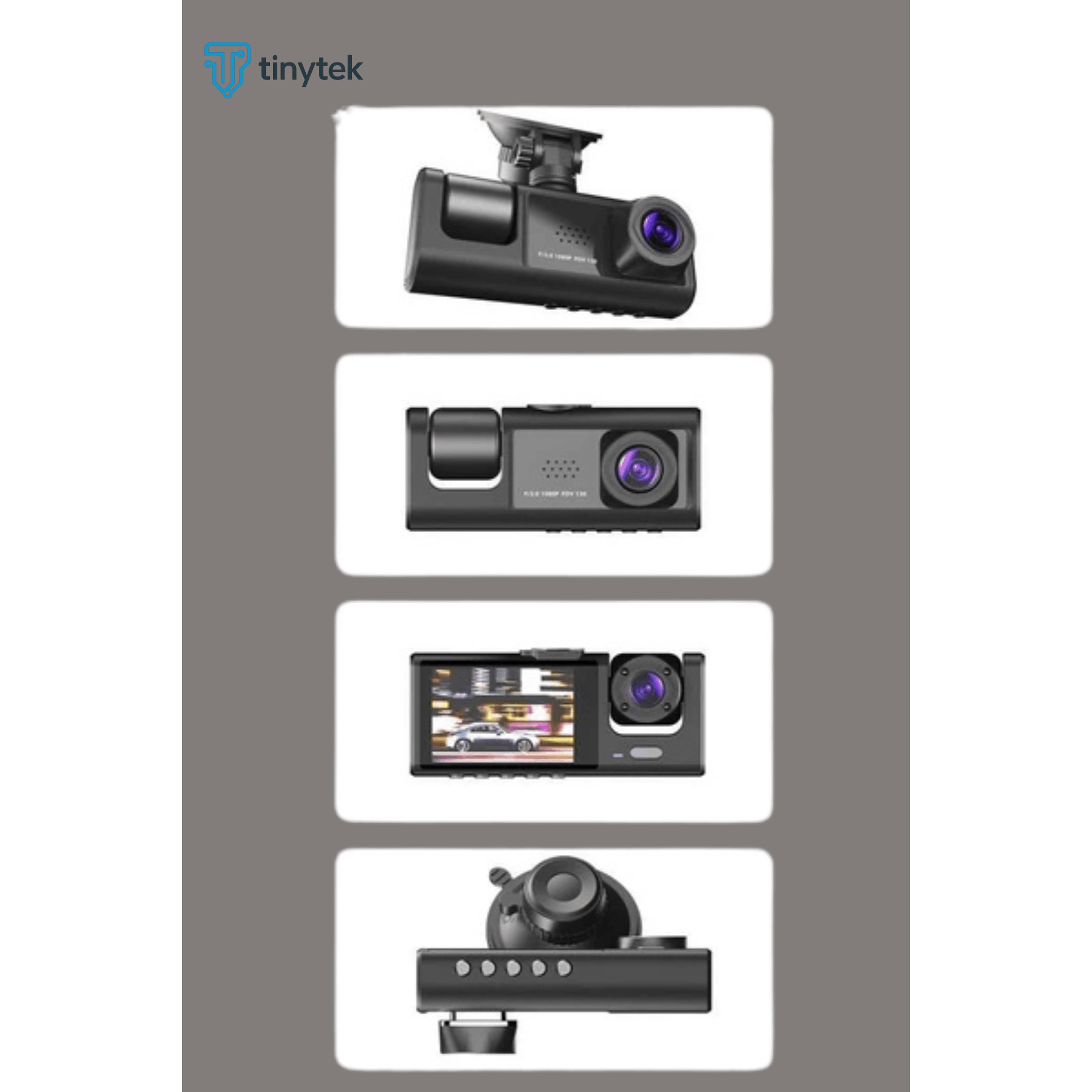 3 kameralı 1080p hd araç i̇çi kayıt cihazı – gece görüş,   görüş, lcd ekran, g-sensör, lcd ekran Ürün detayları 2