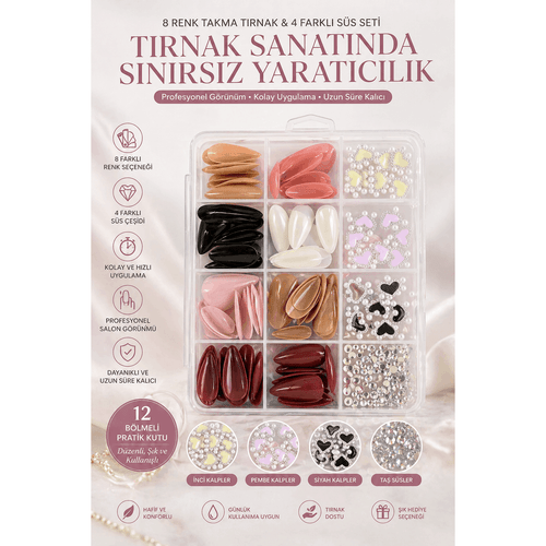 lesvips takma tırnak & süs seti – ve şık tırnak tasarımı