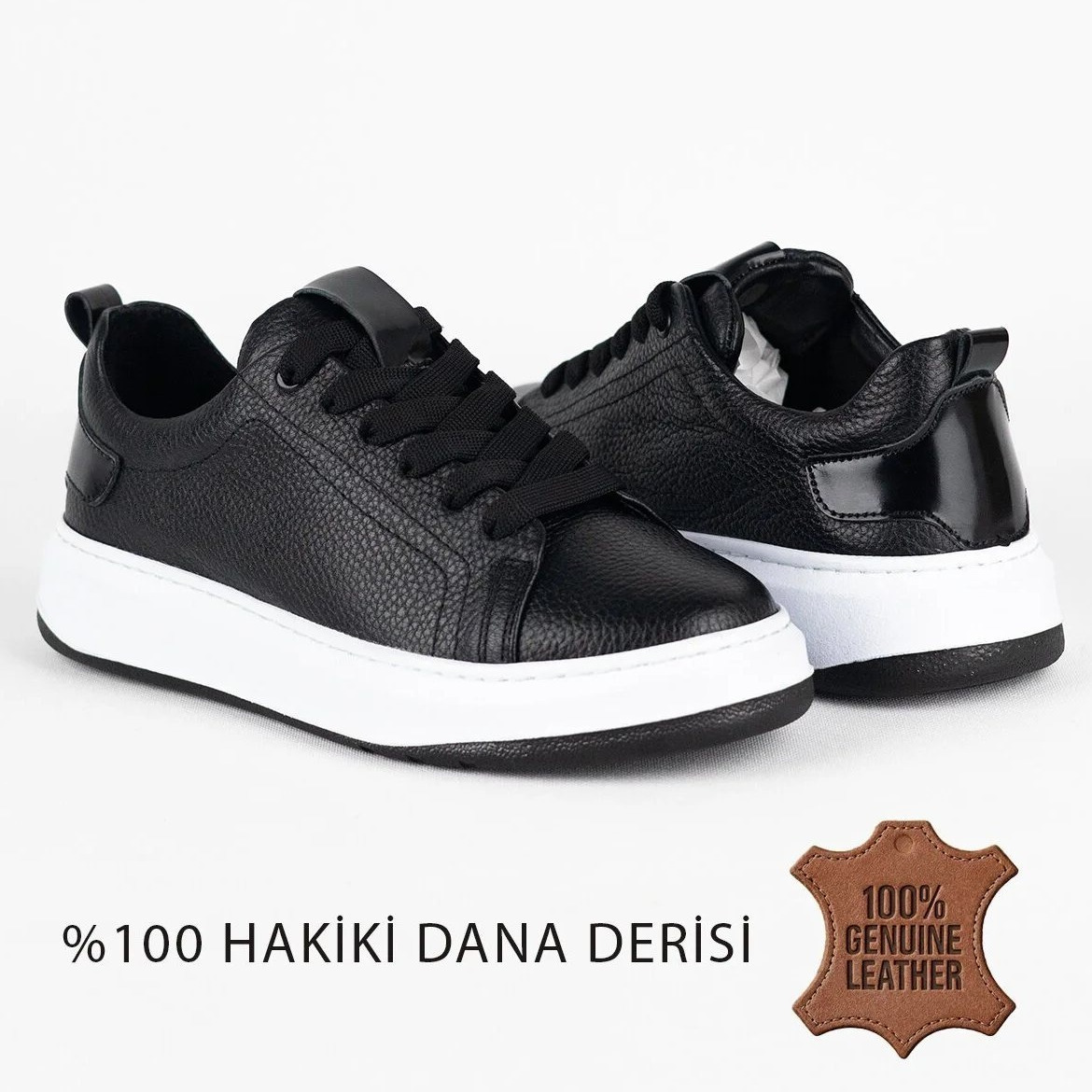 100%hakiki deri erkek spor sneaker ortopedik tabanlı  