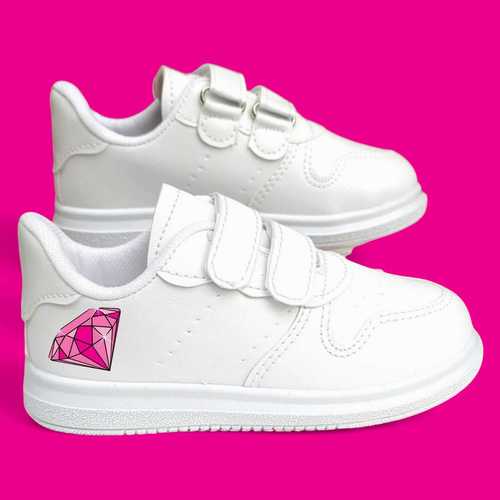 baskılı bantlı erkek kız ve erkek çocuk spor ayakkabı sneaker