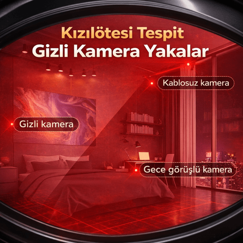 profesyonel gizli kamera bulucu kızılötesi sinyal algılama kamera dinleme gps tespit cihazı