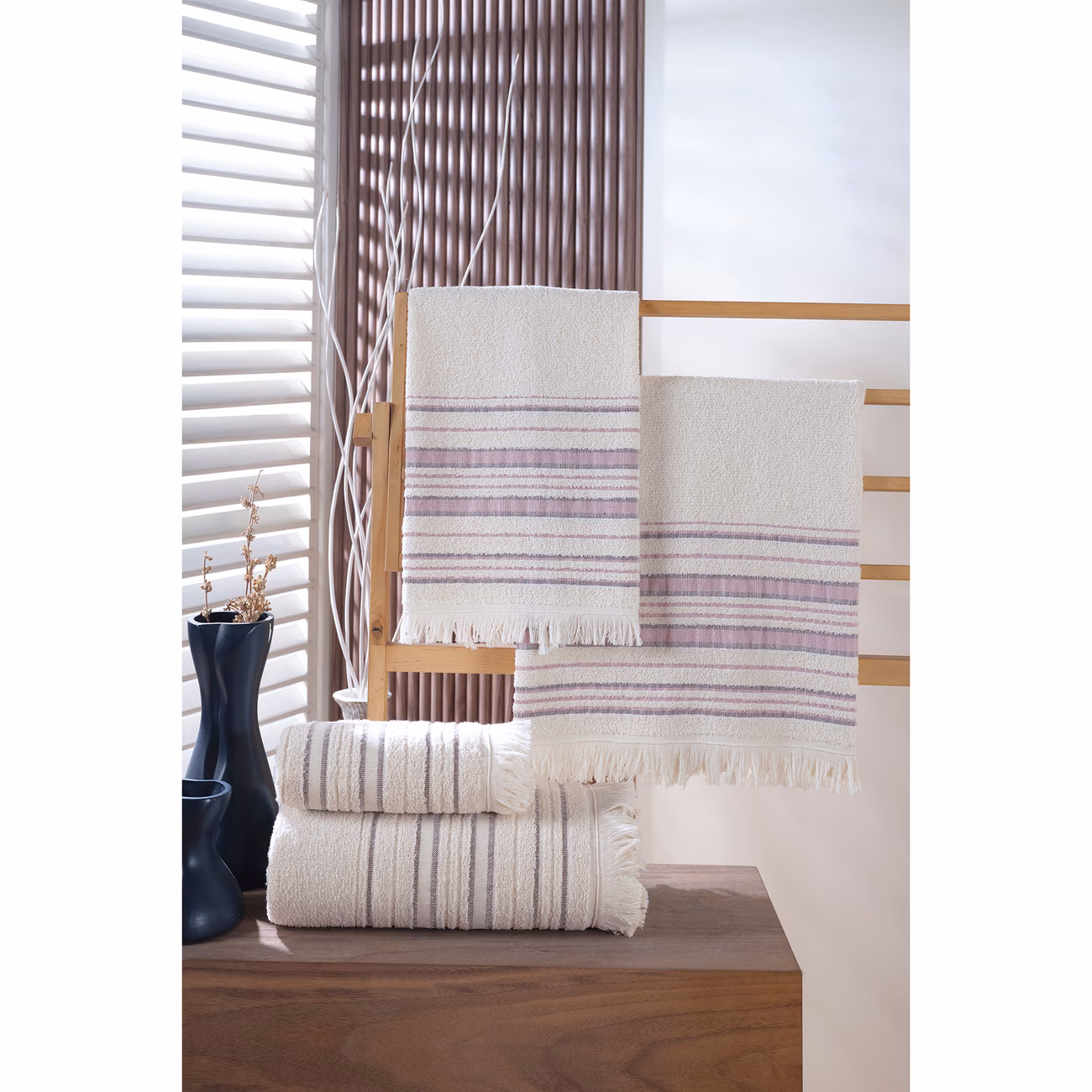 50x90 70x140 cm 4lü banyo havlu takımı, plaj havlusu, takımı Ürün detayları 7