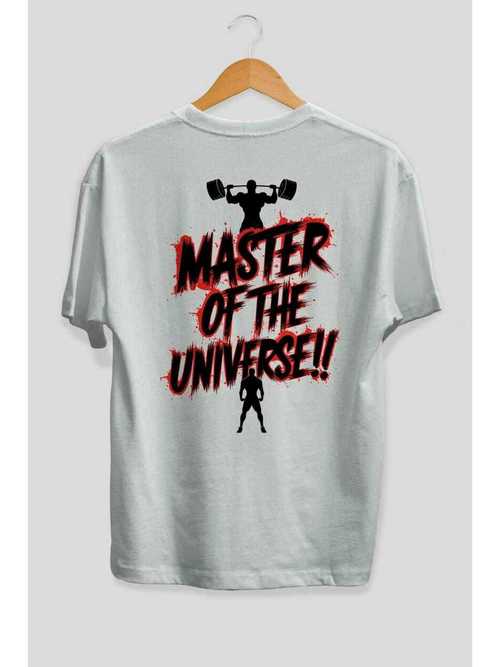 gym , spor , fitness 82 arka baskılı oversize t-shirt erkek kadın pamuk bisiklet tişort