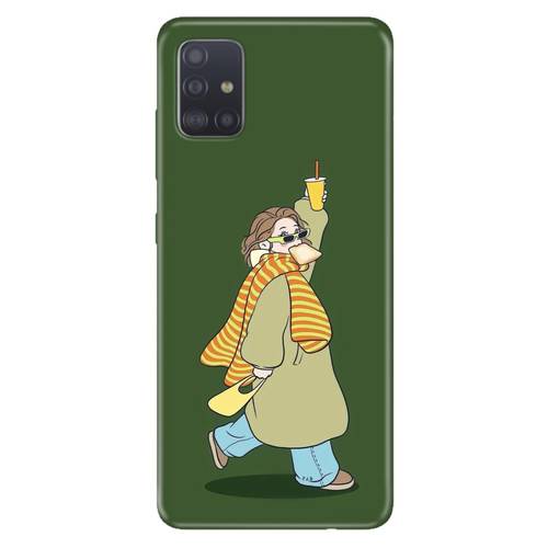 samsung galaxy a51 ile uyumlu telefon kılıfı keyifler yerinde temalı, yumuşak silikon koruyucu kılıf, darbe emici esnek arka kapak